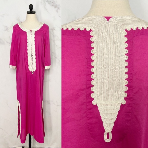 Soft Surroundings Dresses & Skirts - Soft Surroundings Moroccan Embroidered Caftan Sz M